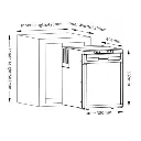 Réfrigérateur encastrable à compression Pundmann 50L Pour camping-cars et caravanes