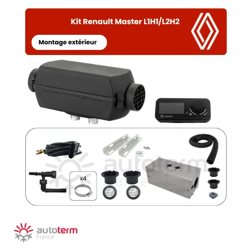 Kit Renault Master L1H1/L2H2 - montage extérieur - De 2010 à 2024