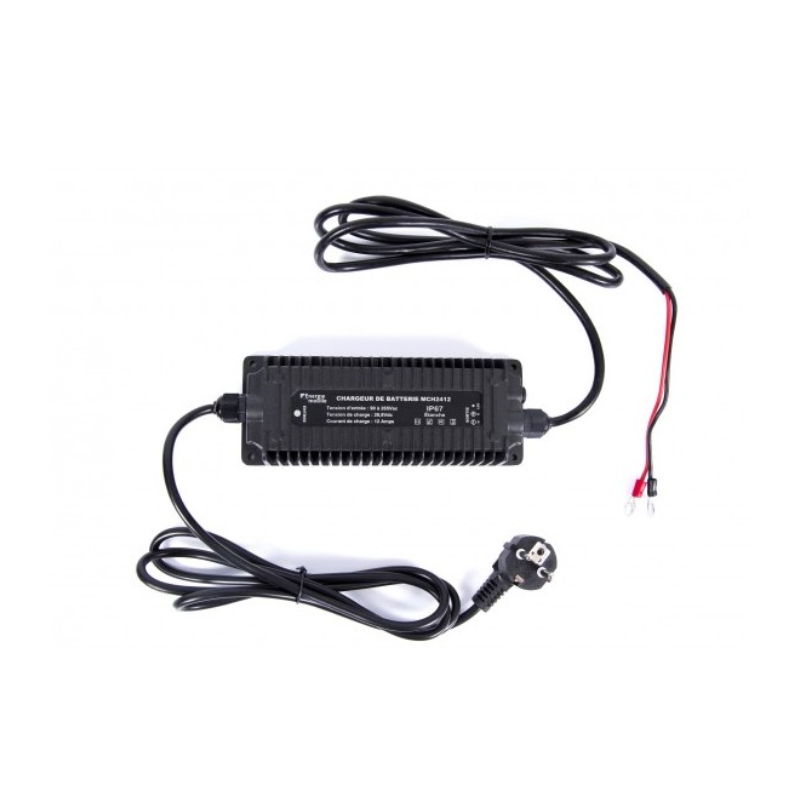 Chargeur 90 à 265V / Sortie 12V | Lithium | 20A | IP65 - 200x77x30mm - 1,4kg