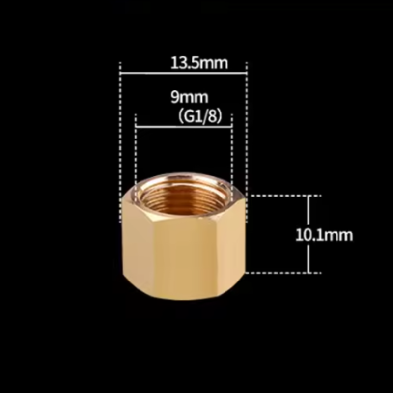 Bouchon en laiton à tête hexagonale 1/8 male