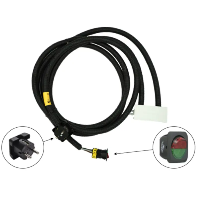 Câble 230 V pour les chauffe-eaux avec interrupteur