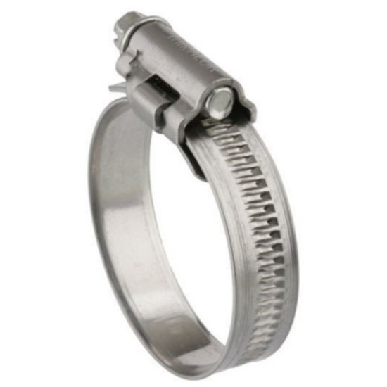 [AF018] Collier de serrage acier A4 Inox ø 16-27 mm pour tuyau de liquide caloporteur 
