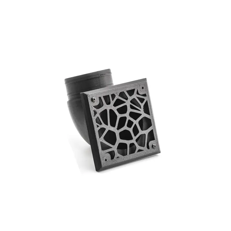 [77160] Sortie d'air d'angle 90° Ø60 mm cache Voronoi